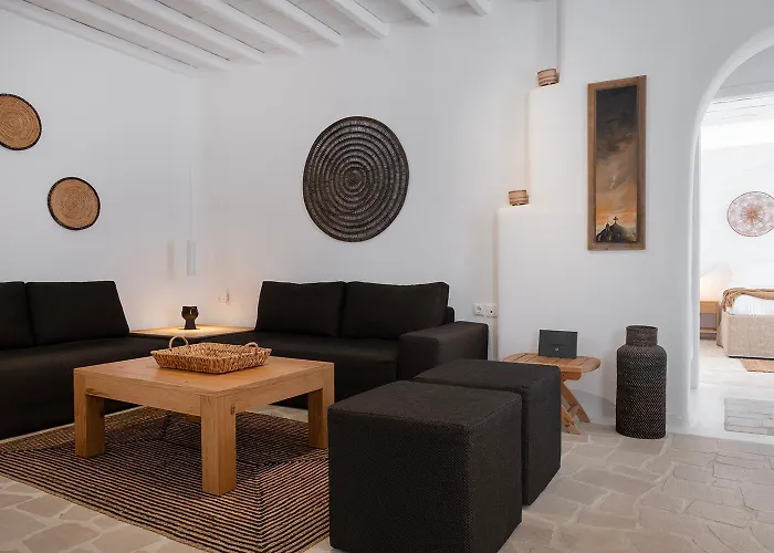 Mykonian Style W Shared Pool & Nighttime Security Guard Apartman *